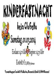 Kinderfastnacht beim CluGeHu Kinderfastnacht beim CluGeHu